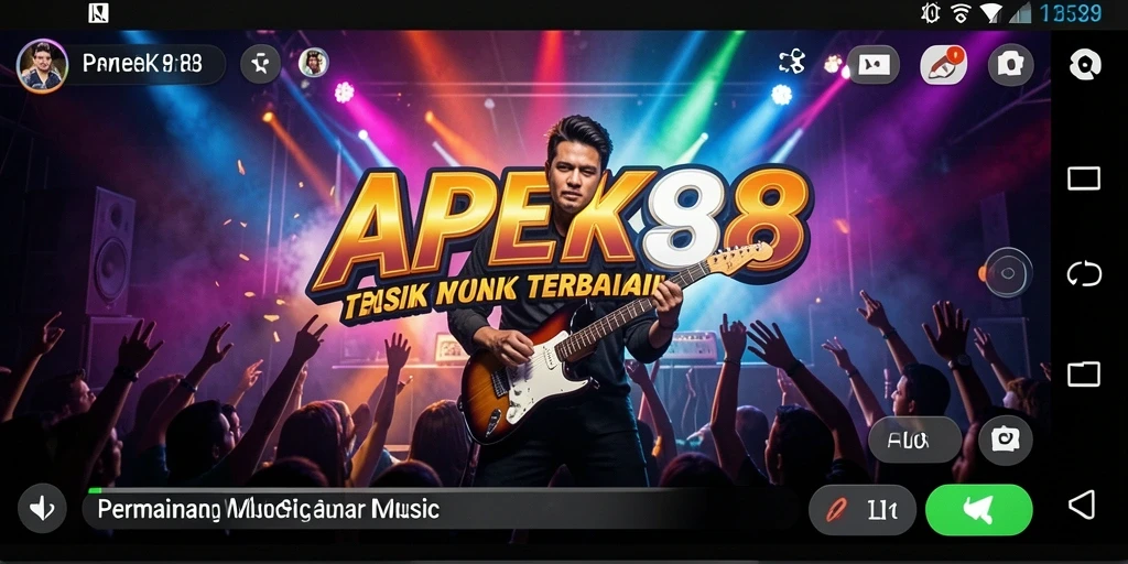 Screenshot APEK88 menampilkan gameplay musik yang menegangkan dan interaktif.