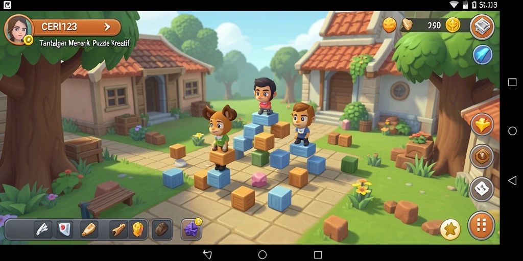Screeshot CERI123 menampilkan gameplay seru dan menantang dalam puzzle.