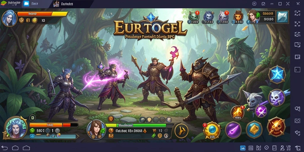 Tampilan gameplay seru dari EUROTOGEL yang penuh petualangan RPG.