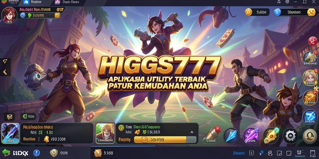 Screenshot HIGGS777 menampilkan fitur utility yang ramping dan mudah dipahami.