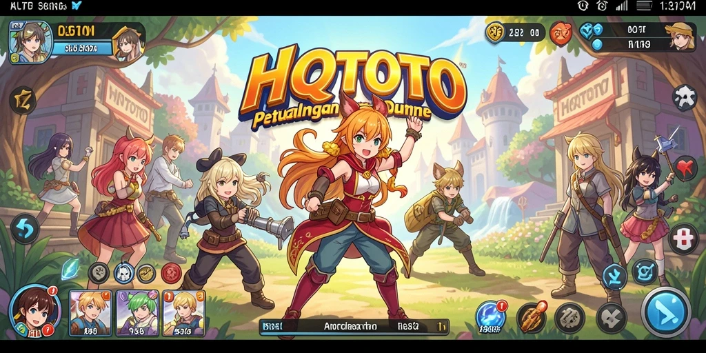Gameplay HQTOTO yang menampilkan pertarungan seru dan grafis menawan.