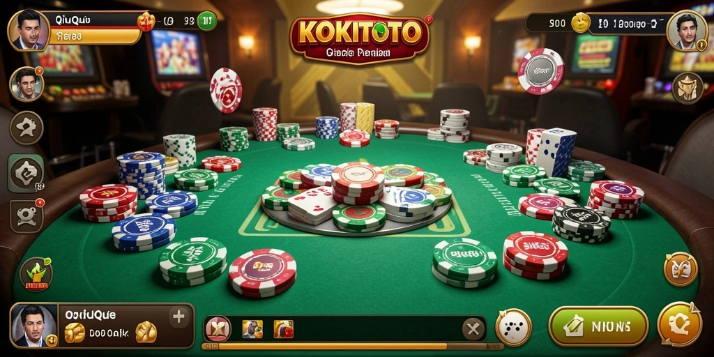 Tampilan gameplay QiuQiu yang seru dan kompetitif di KOKITOTO.