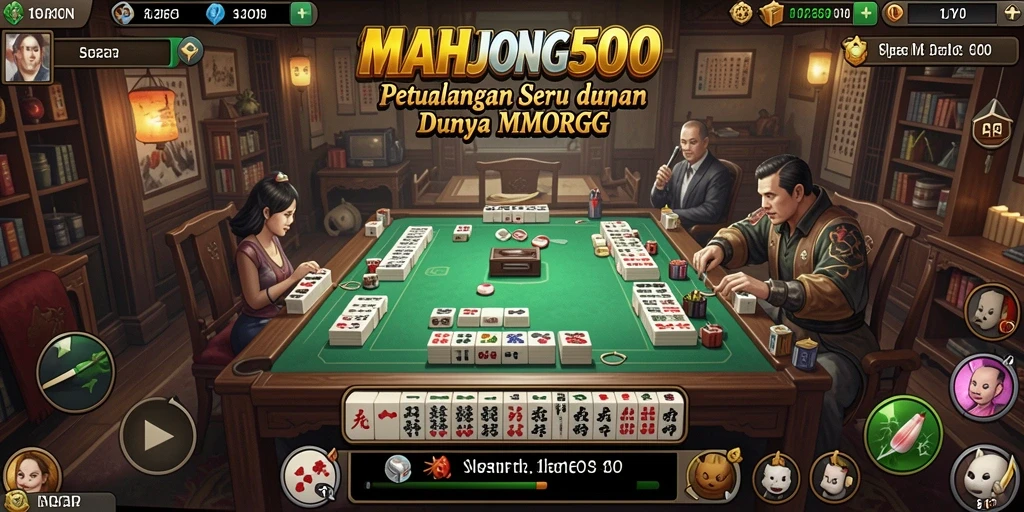 Tangkapan layar gameplay MAHJONG500 yang menampilkan aksi seru dalam dunia MMORPG.