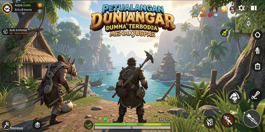 Tampilan gameplay N32 dengan dunia terbuka yang luas dan interaktif.