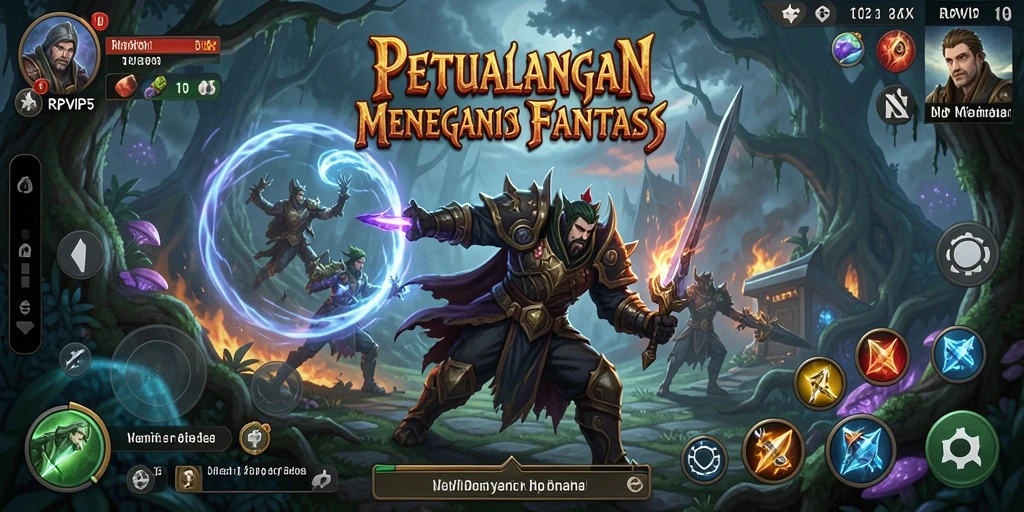 Tampilan gameplay seru dalam <strong>RPVIP5</strong> dengan eksplorasi dunia fantasi.