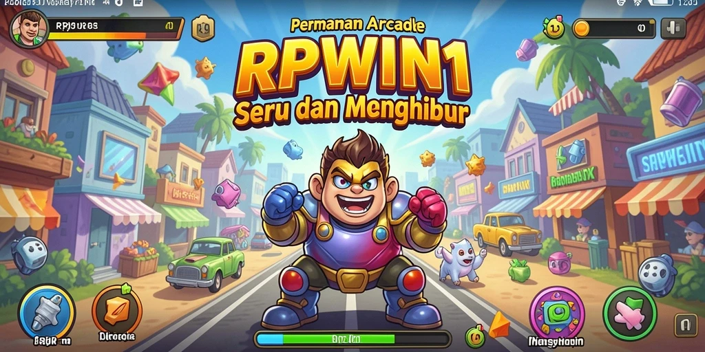 Tampilan gameplay RPWIN1 yang seru dan menantang dalam genre Arcade.