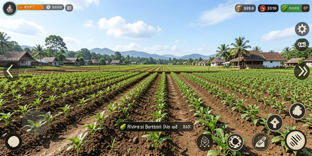 Gameplay RVIP3 yang menampilkan pengalaman bertani yang seru dan realistis.