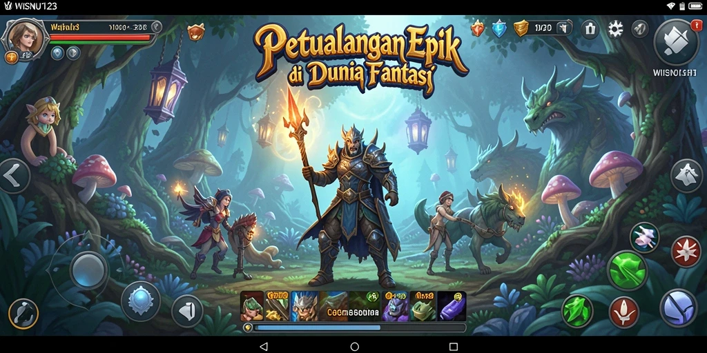 Tampilan gameplay WISNU123 yang menarik dan menawan.